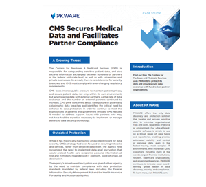 CMS Secures Medical Data and Facilitates Partner Compliance