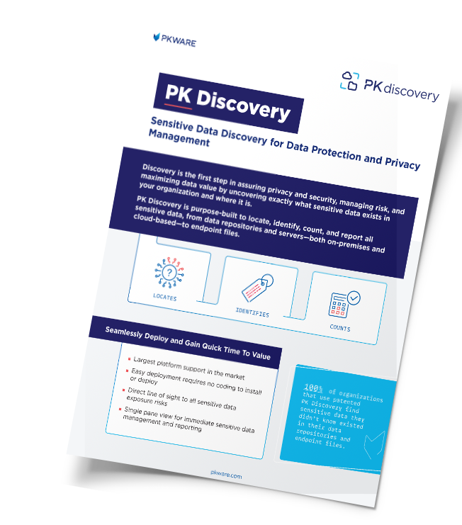 PK Discovery: Sensitive Data Discovery for Data Protection and Privacy Management