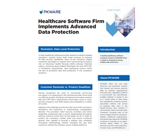 Healthcare Software Firm Implements Advanced Data Protection