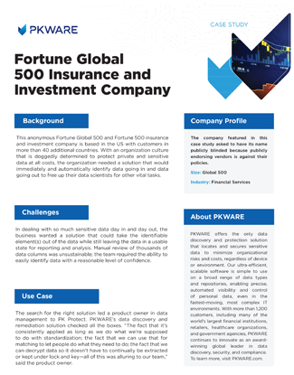 Fortune 500 Insurance and Investment Company