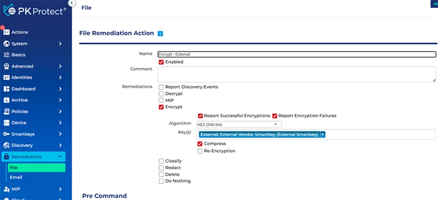 PK Protect encryption solution
